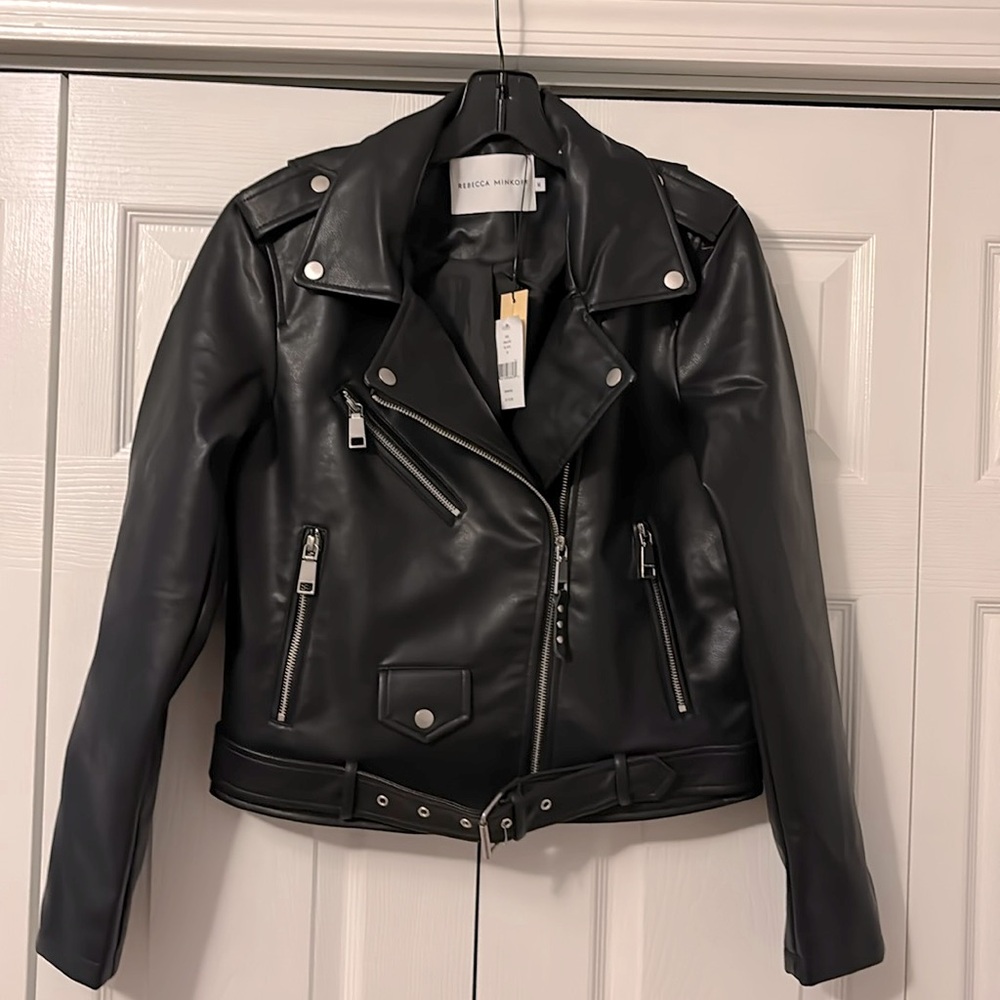 Rebecca Minkoff Faux Leather Motorcycle Jacket